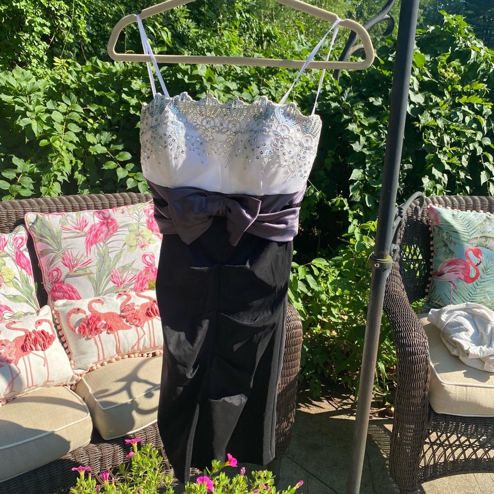 David’s bridal strapless dress